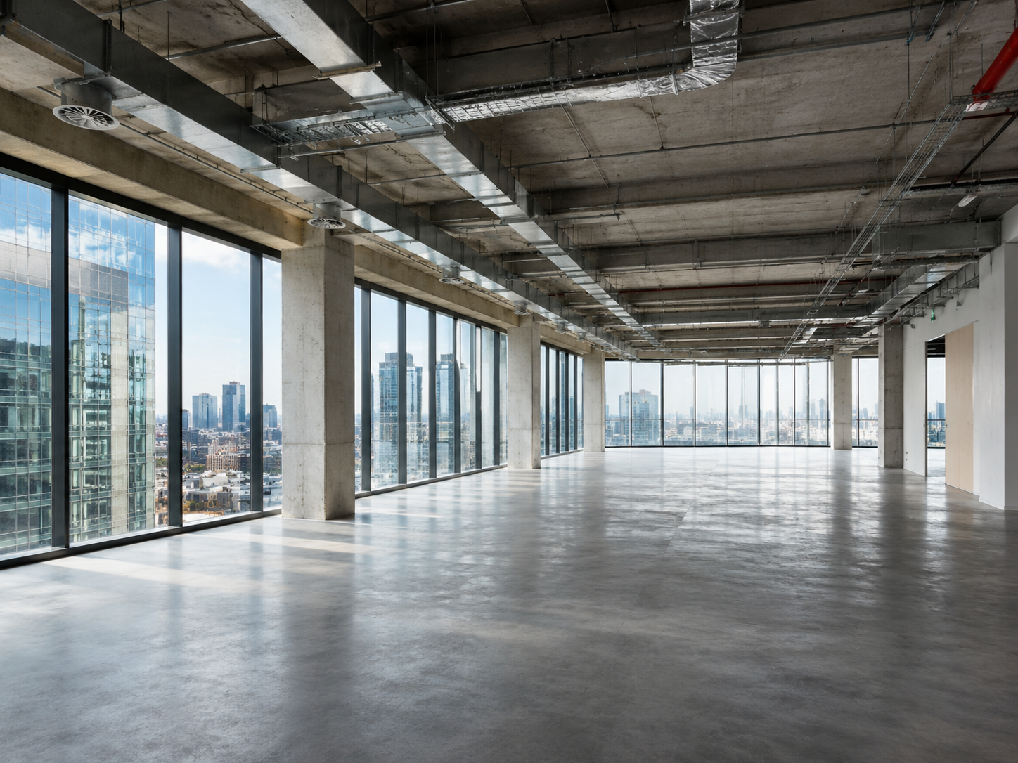 Shell-and-core offices